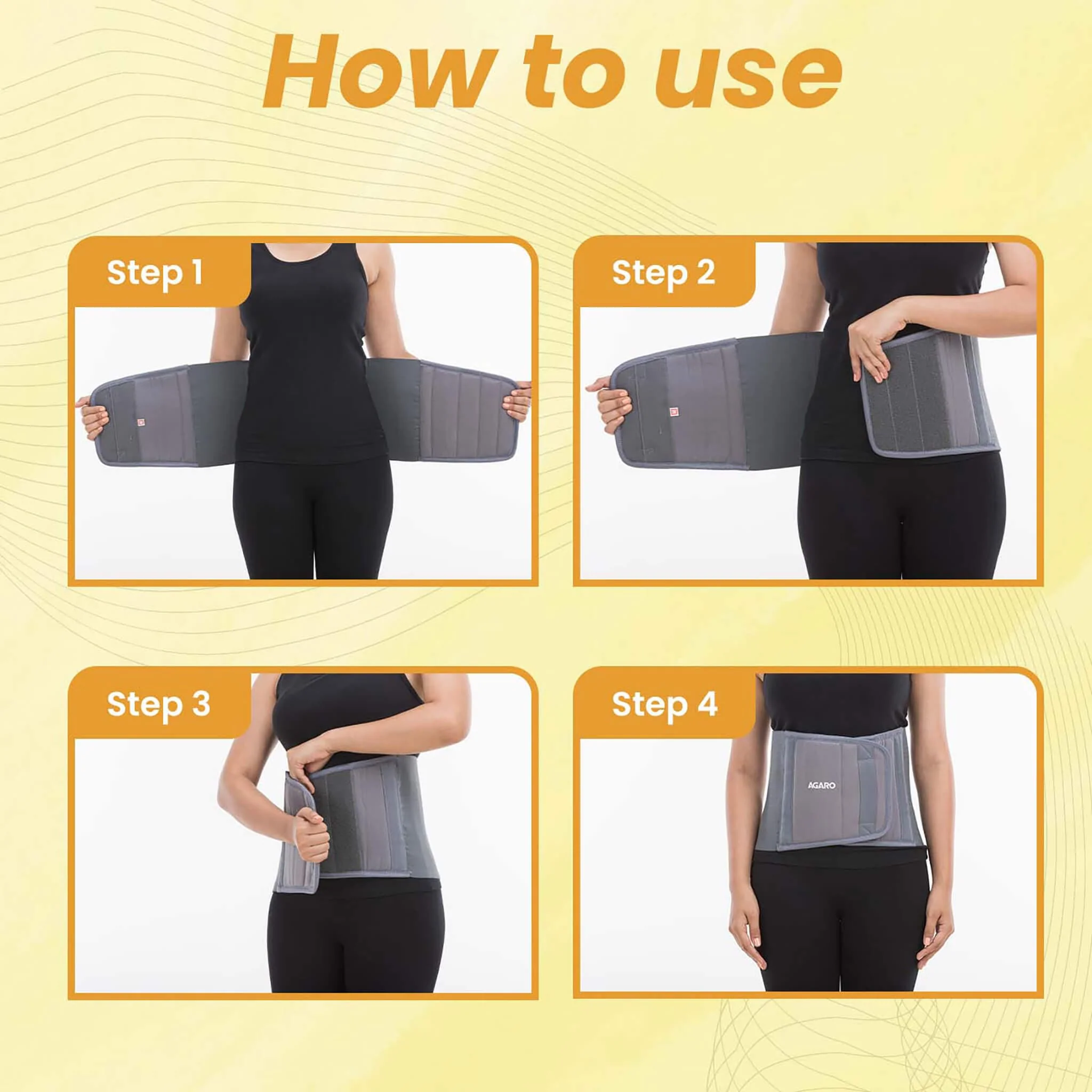 Abdominal Belt, For Men And Women, Large, Grey - Image 5