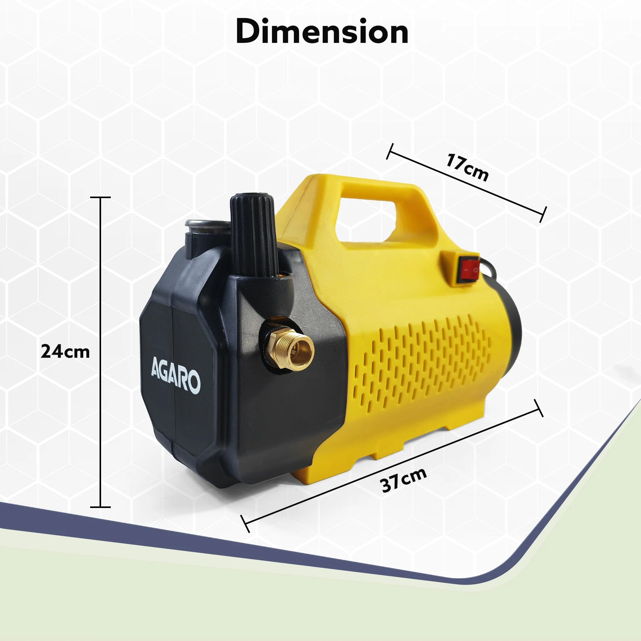 Elite High Pressure Washer, 2400 Watts, 240 Bars, 10L/Min Flow Rate, 10 Meters Outlet Hose, for Car, Bike and Home Cleaning Purpose, Yellow & Black - Image 6