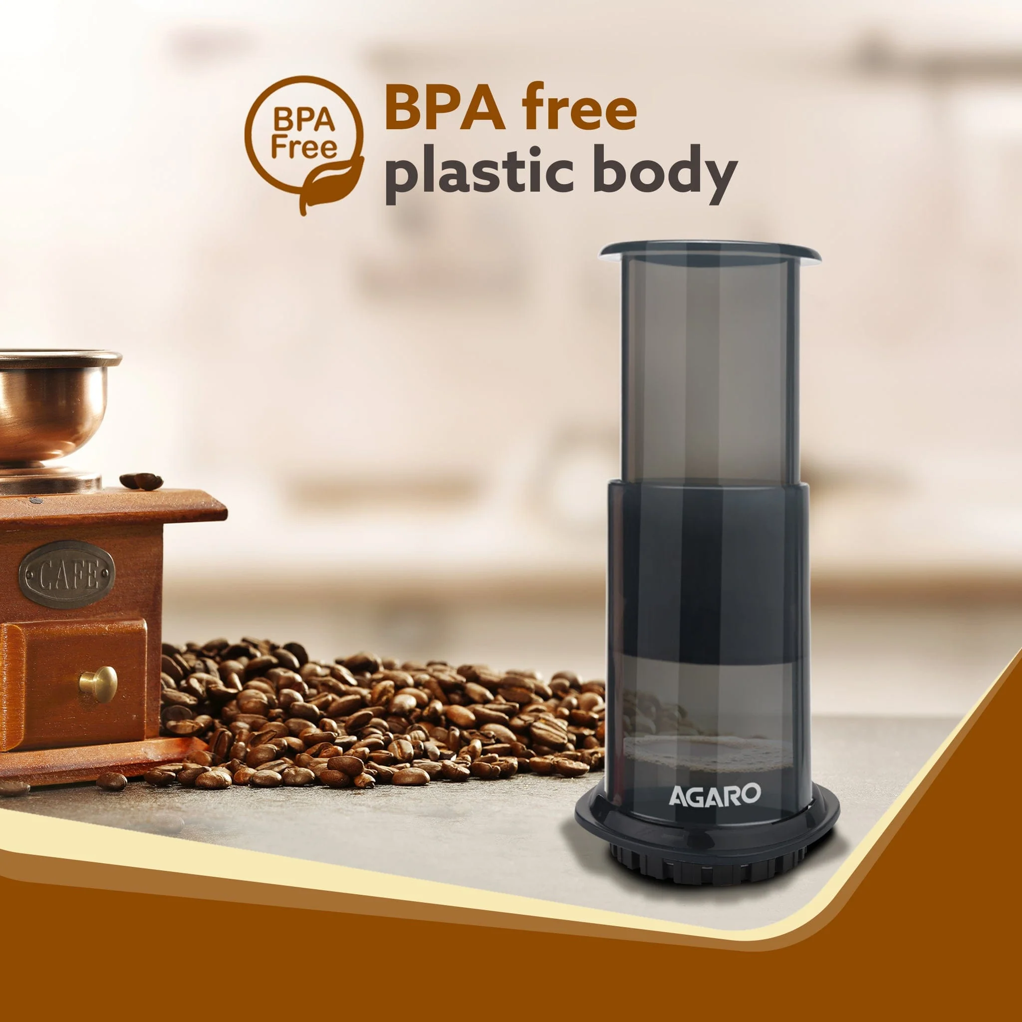 Royal Manual Press Coffee Espresso Maker With Travel Cup, Travel Coffee Maker, Portable, Bonus 500 Paper Filter - Image 5