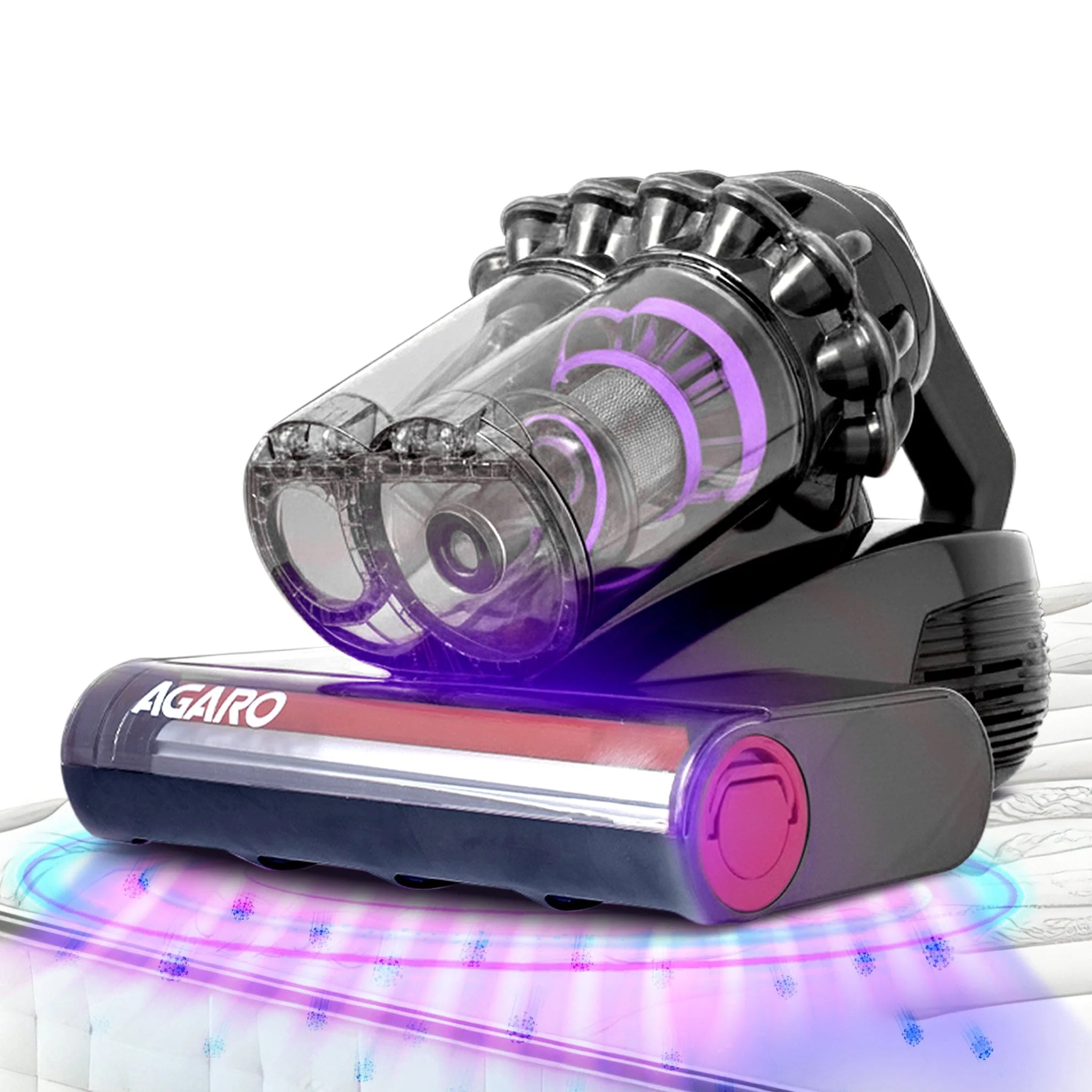 Royal Mattress Vacuum Cleaner, 12kPa Suction Power & UV Light Sterilization, Bed Vacuum Cleaner & Mite Remover, Suitable for Beds, Mattresses, Sofas & Pillows